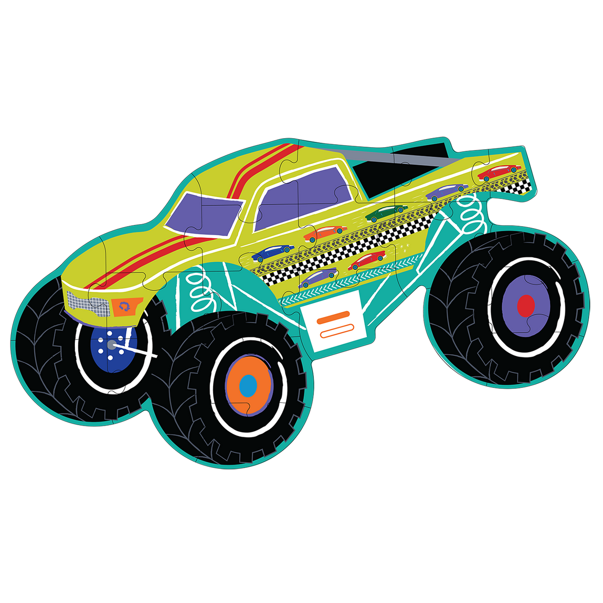 Monster Truck Shaped Puzzle - 20 pieces