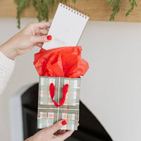 Holiday Plaid Gift Bag