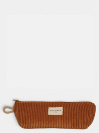 Terracotta Corduroy Pencil Case (Barro)