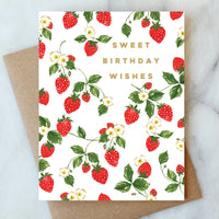 Strawberry Sweet Birthday Wishes