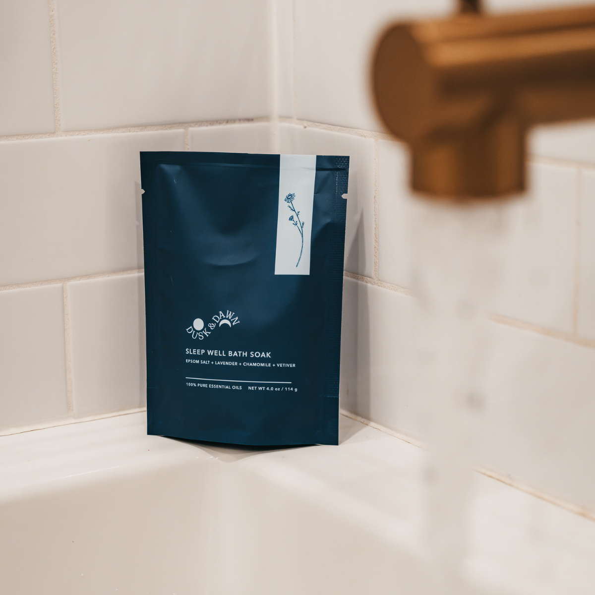 Sleep Well Bath Soak - Epsom Salt + Lavender Salt Pouch