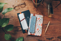 Golden Hour white Embossed Notebook Pouch
