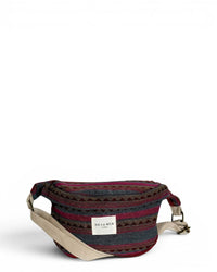 Pink & Teal Striped Jacquard Fanny Pack (Aura)