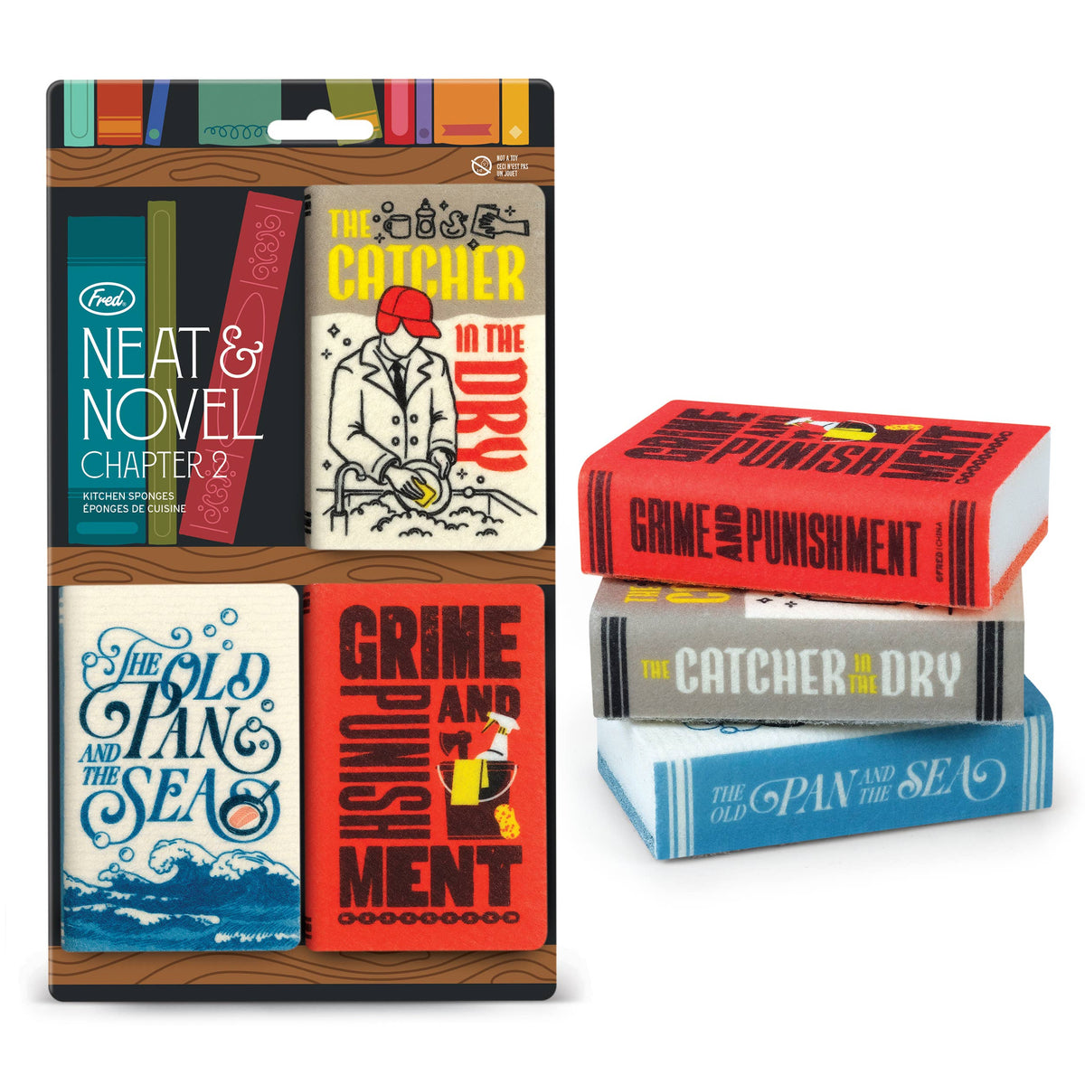 Neat & Novel - Chapter Two Sponges, Set of 3