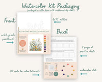 All-In-One Beginner Watercolor Kit - Butterflies