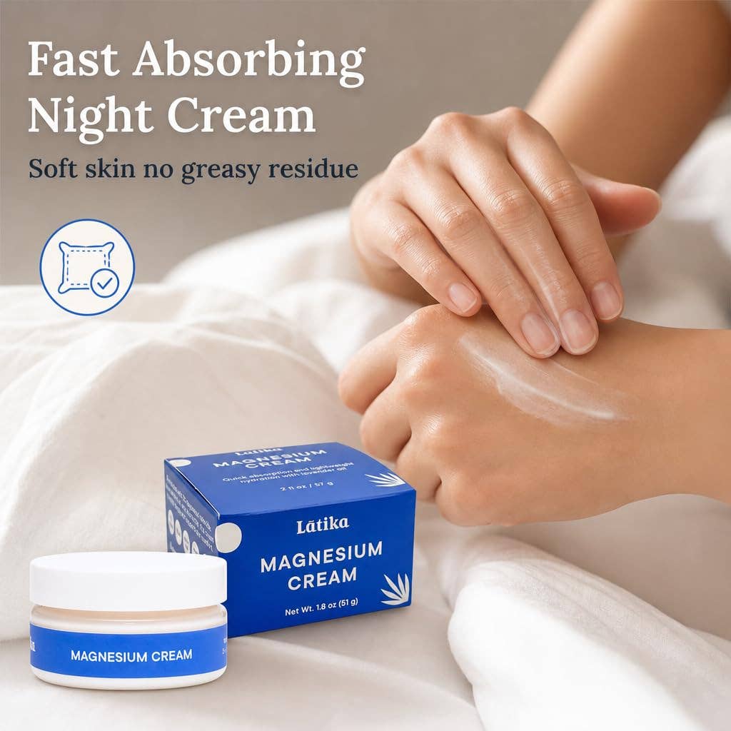 Magnesium Cream - Lavender, Bedtime Relief 1.8 oz