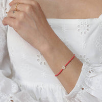 Daisy and Japanese Bead Friendship Bracelet