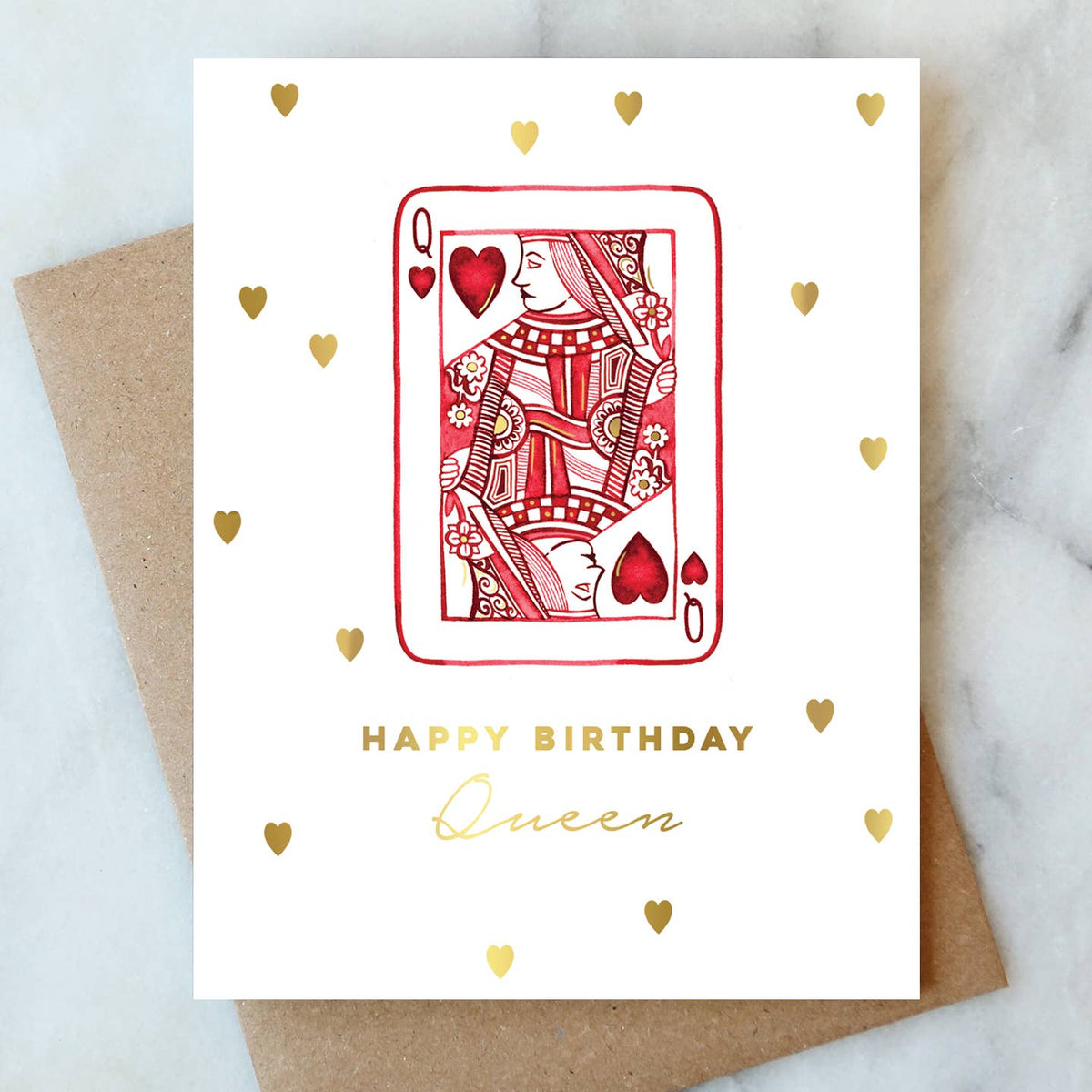 Queen of Hearts Birthday  Card
