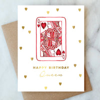 Queen of Hearts Birthday  Card