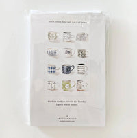 Mugs cotton flour sack tea towel