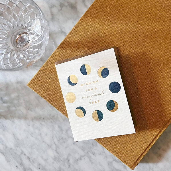 Phases of the Moon Birthday Card
