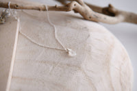 Gemstone Teardrop Pendant Necklace in Silver