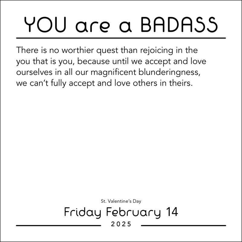 You Are a Badass 2025 Day-to-Day Calendar by Jen  Sincero
