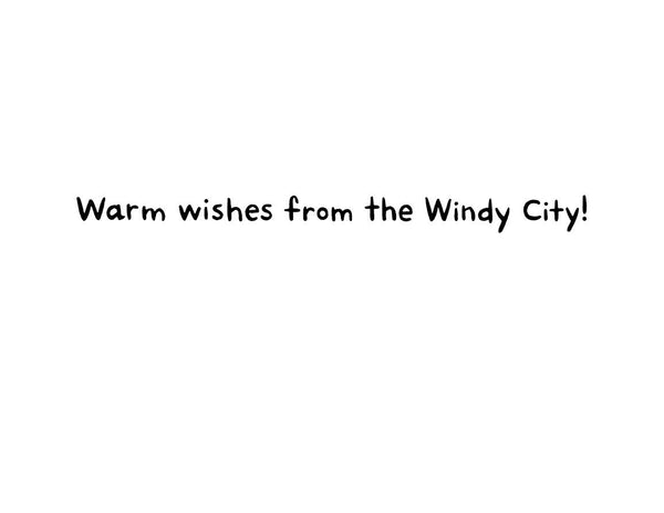 Chicago Bean Happy Holidays Christmas Card