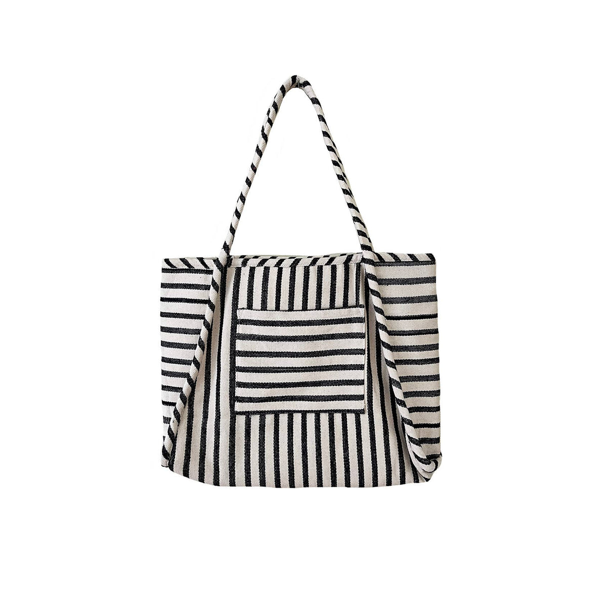 The Easy Tote - Tan Striped