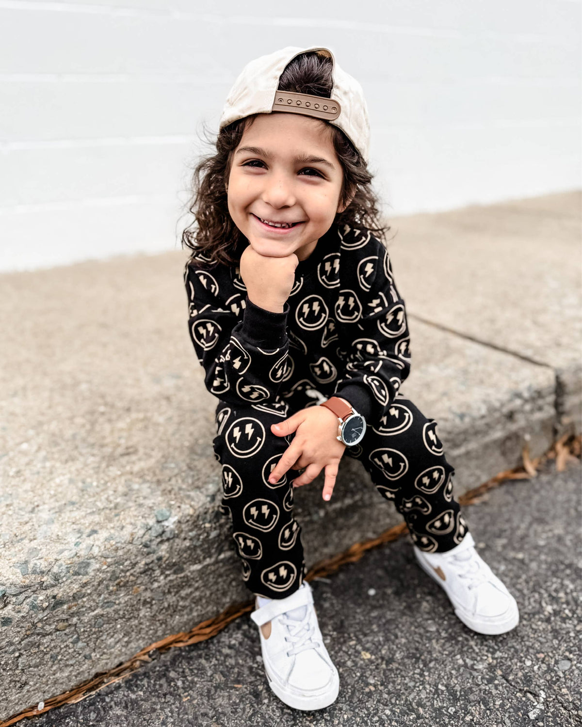 Electric Smiley Jogger Set