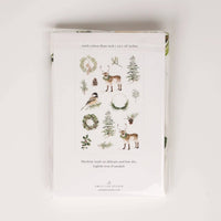 Evergreen christmas cotton flour sack tea towel