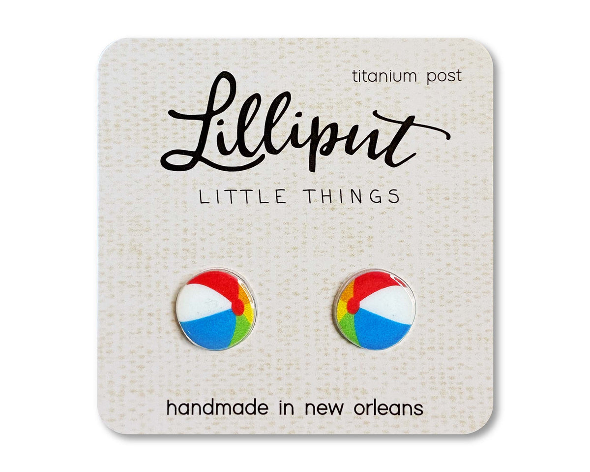 Beach Ball Earrings // Summer Earrings