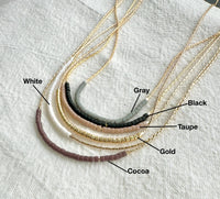 Thin Minimalist Necklace - "Original Neutrals" 