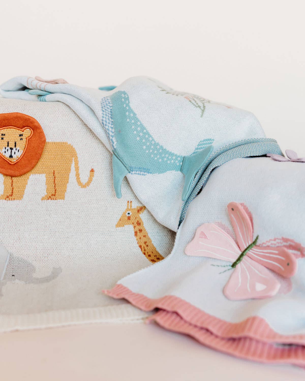 Savannah-Organic 3D Jacquard Sweater Knit Baby Blanket