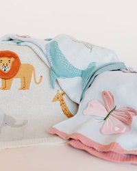 Savannah-Organic 3D Jacquard Sweater Knit Baby Blanket