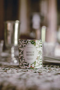 Holly Berry Holiday Candle