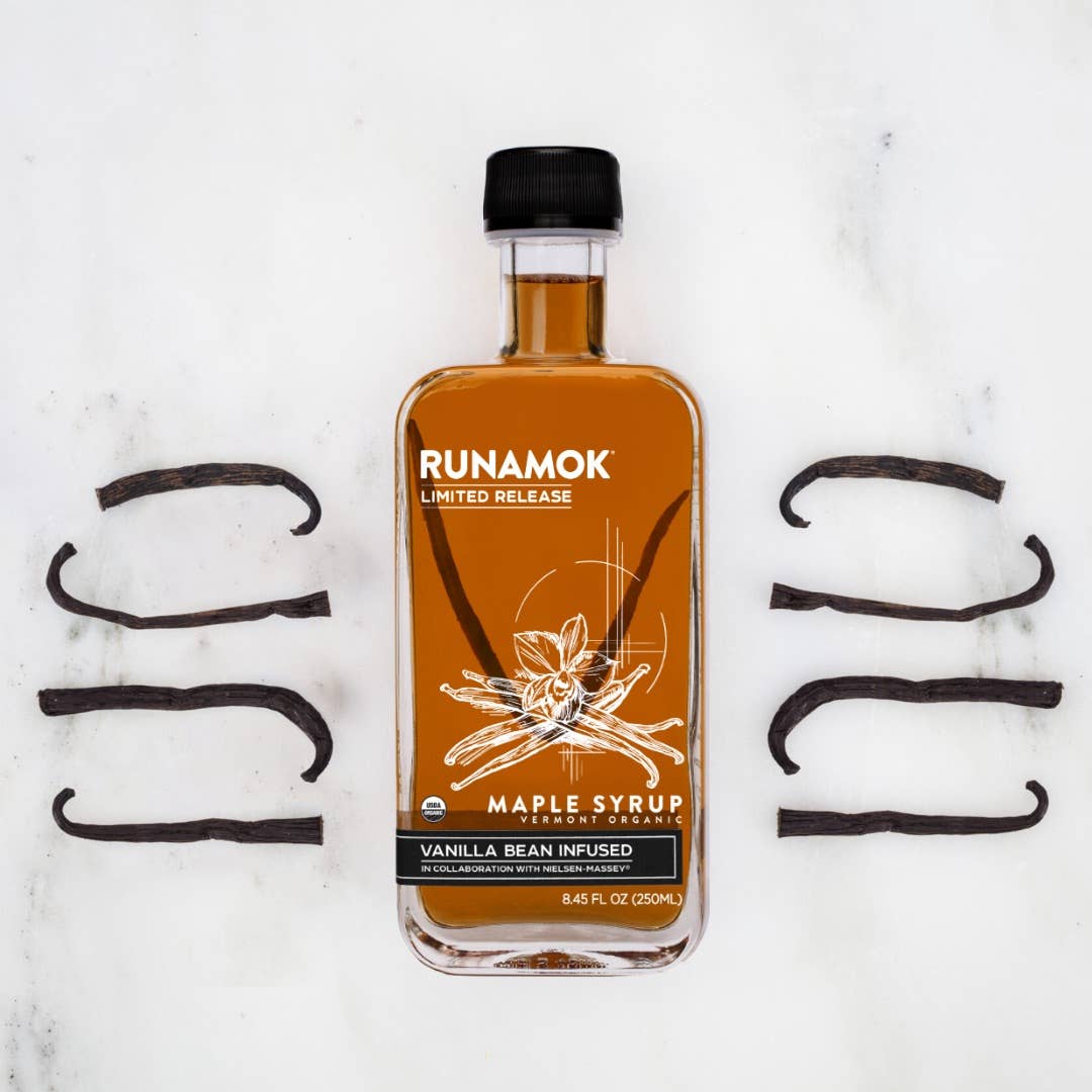 Vanilla Bean Infused Organic Maple Syrup