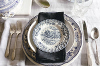 Linen Dinner Napkin Light Blue Gingham - Set of 4