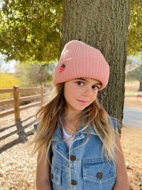 Kids Sweet Strawberry Patch Knit Beanie- All Ages