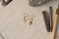 Little Pike Brass Earrings