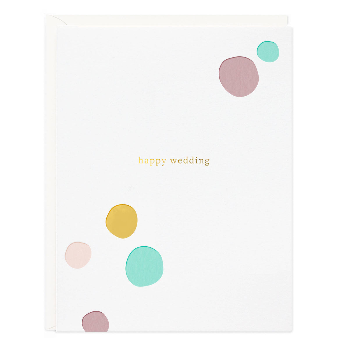 Happy Wedding Confetti Card