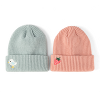 Kids Birdie Chick Patch Knitted Beanie- All Ages - Unisex