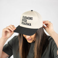 Farming over Pharma Embroidered Trucker Hat