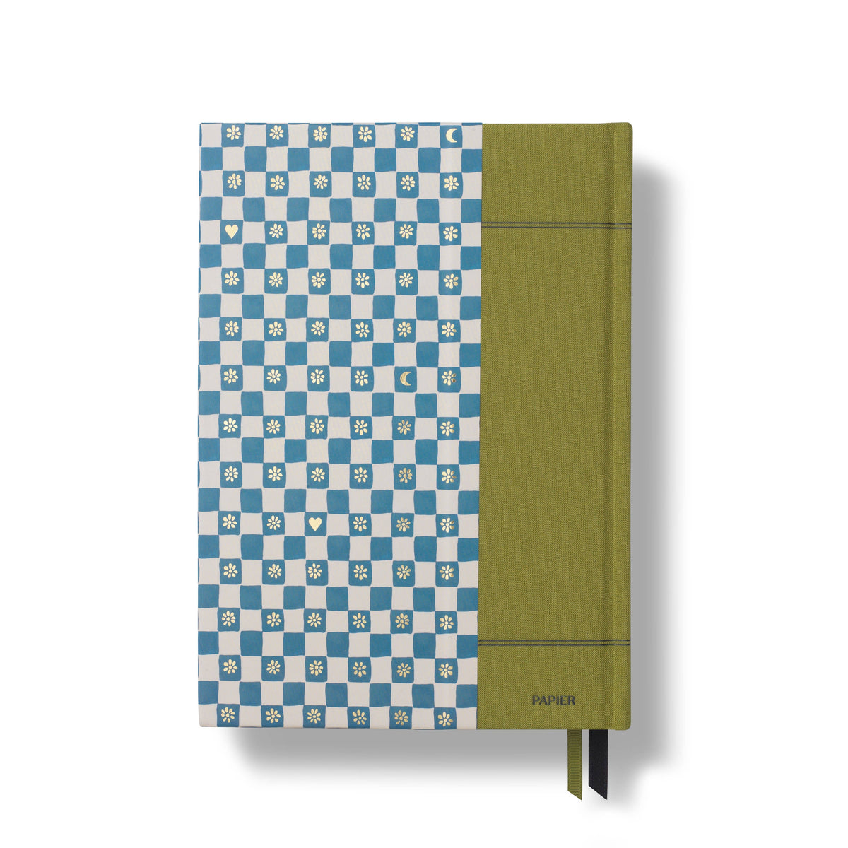 Guided Wellness Journal, A5 Fabric Hardcover - Night Sky