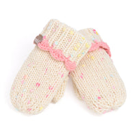 Knit Mittens with Lace