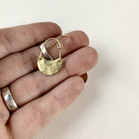 Handmade Golden Moon Earrings