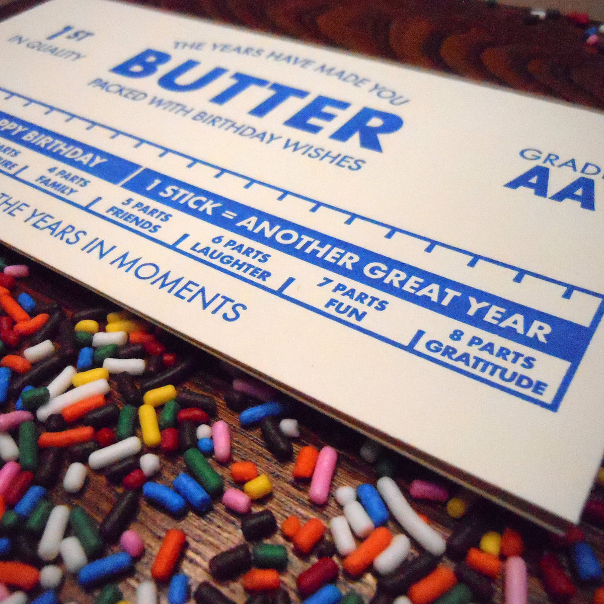 Butter Birthday Card