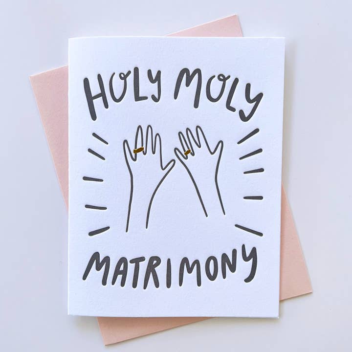 Holy Moly Wedding Crad