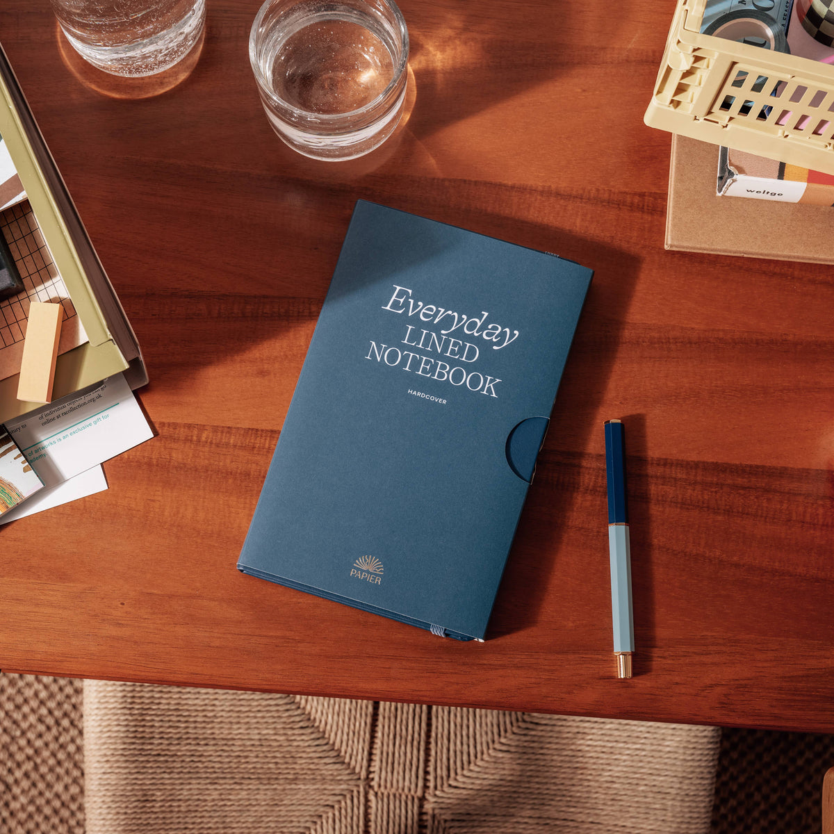 Lined Notebook, PU Leather, Hardcover - Everyday