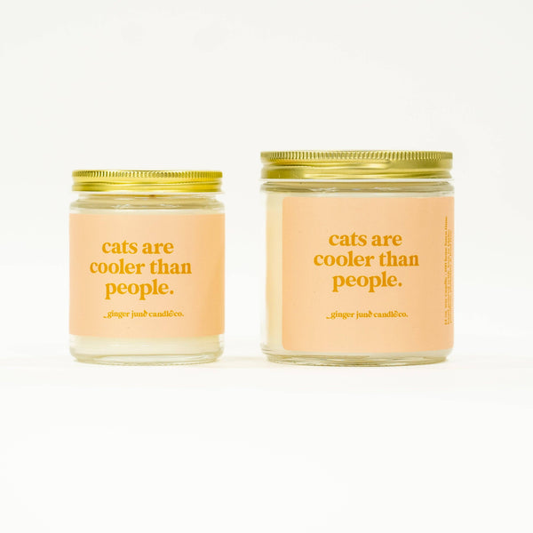 Cats are cooler than people  • 8oz Candle