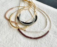 Thin Minimalist Necklace - "Original Neutrals" 
