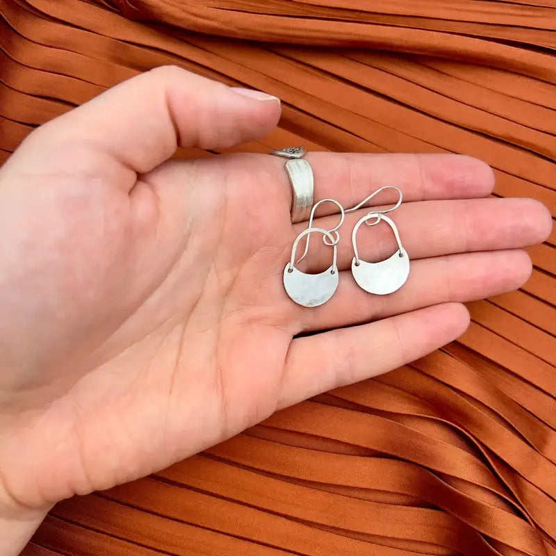 Handmade Golden Moon Earrings