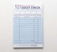 Kids Playtime Pad®  Restaurant Guest Check