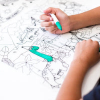 Silicone Reusable Coloring Mat & Markers Set