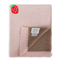 Strawberry - Organic Cotton Jacquard Baby Blanket
