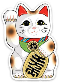 Maneki-Neko Lucky Cat Die Cut Sticker