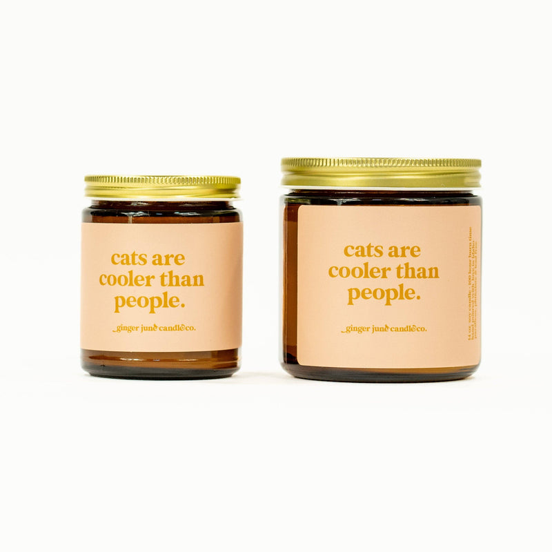 Cats are cooler than people  • 8oz Candle