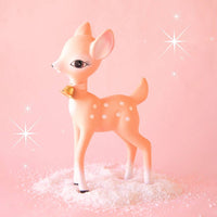 Retro Reindeer Figurine - Peach