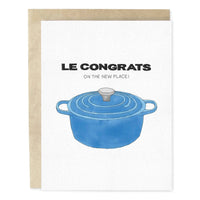 Le Congrats Illustrated Housewarming New Home Greeting Card