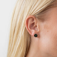 Cat Enamel Stud Earrings